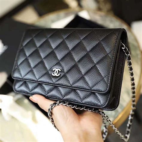 chanel classic wallet on a chain